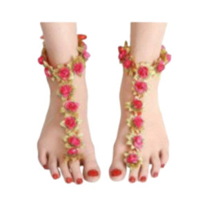 Flower Anklet For Haldi Ceremony