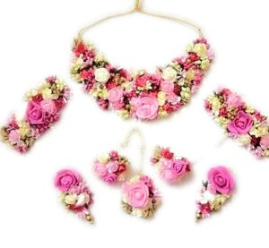 Flower Jewellery for Haldi and Mehendi 